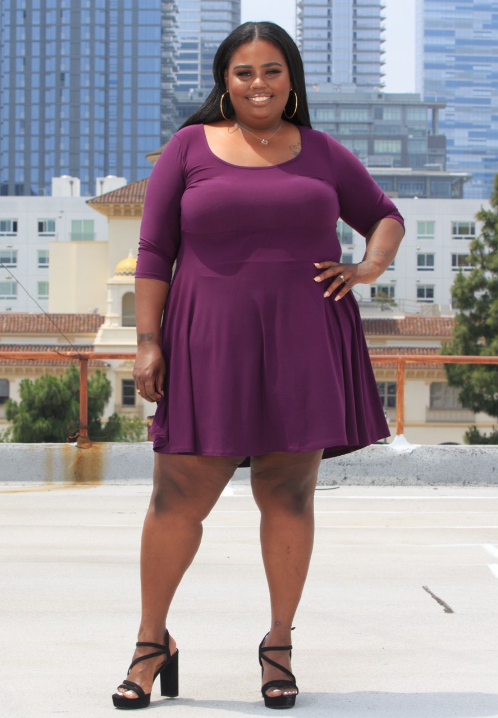 Women's Plus Size Tops Mary Skater Dress SWAK Designs