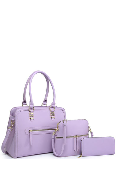 Purple Fashion 3in1 Satchel Handbag