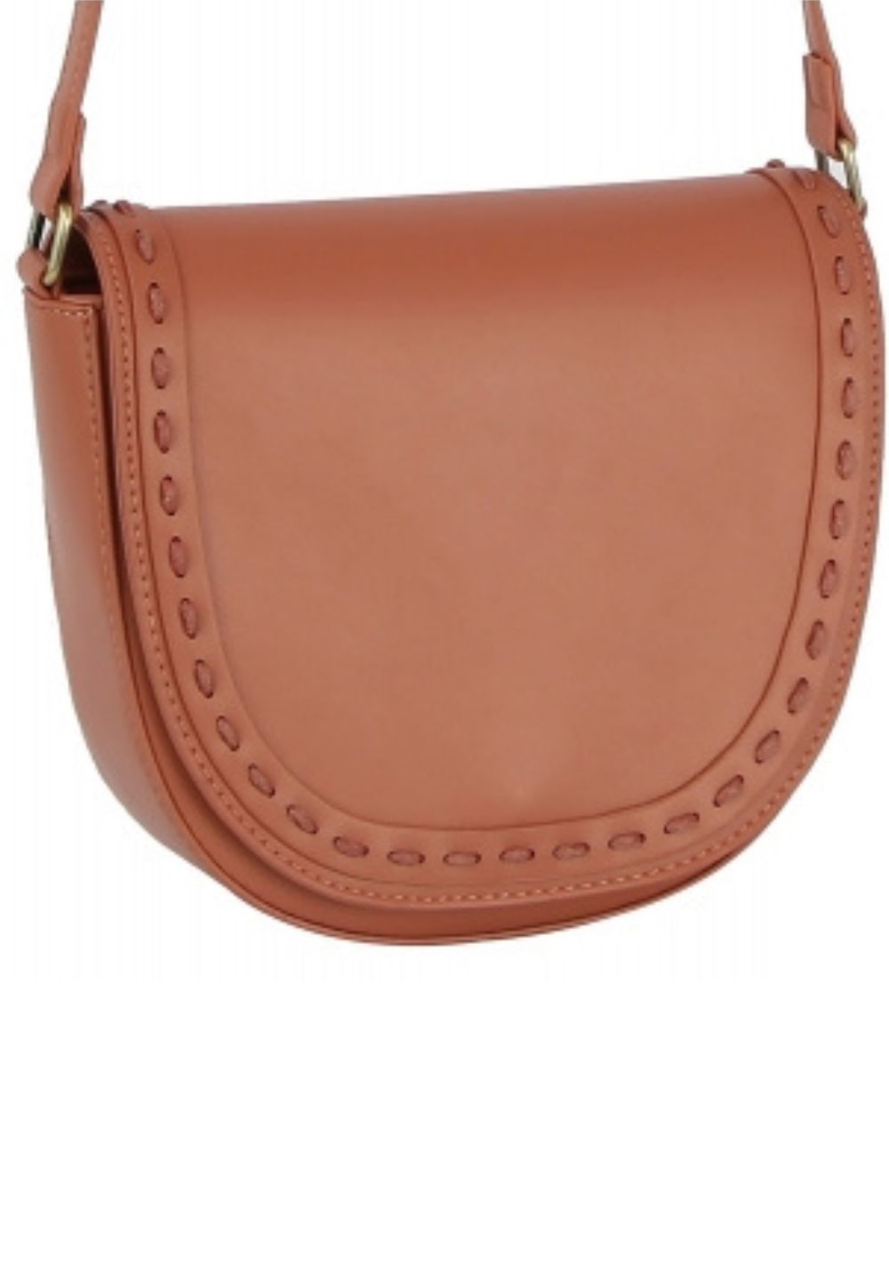 Amber Stitch Flap Crossbody Handbag