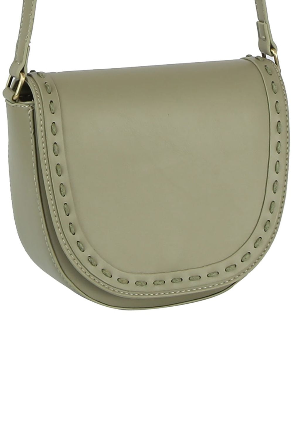 Sage Stitch Flap Crossbody Handbag