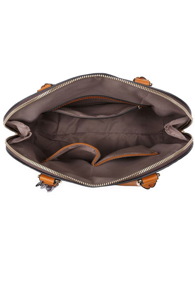 Brown Monogram 3-in-1 Dome Satchel Set Handbag