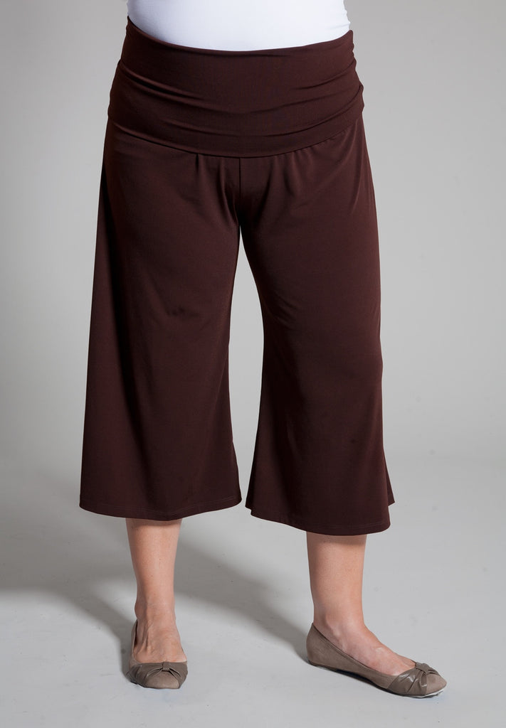 Gaucho Pants in Black and Bronze Organic Cotton. GB-24, G-46 -  New  Zealand