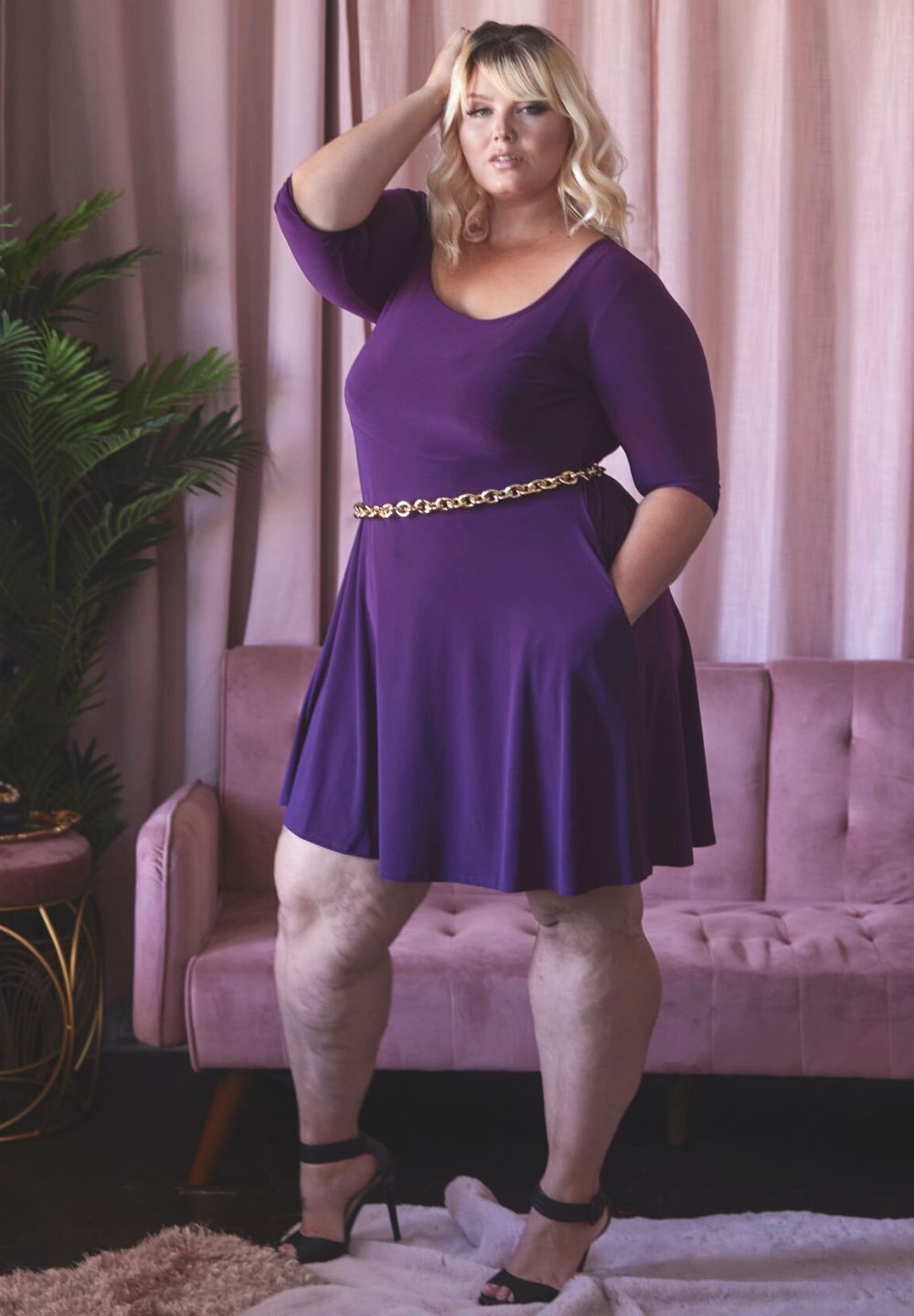 plus size purple skater dress Torrid Ribbed Tiered Purple Skater Dress Plus Size 4X NWT