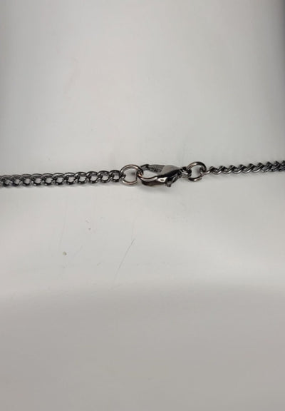 Necklace Fringe Metal with Rhinestone Detail 1