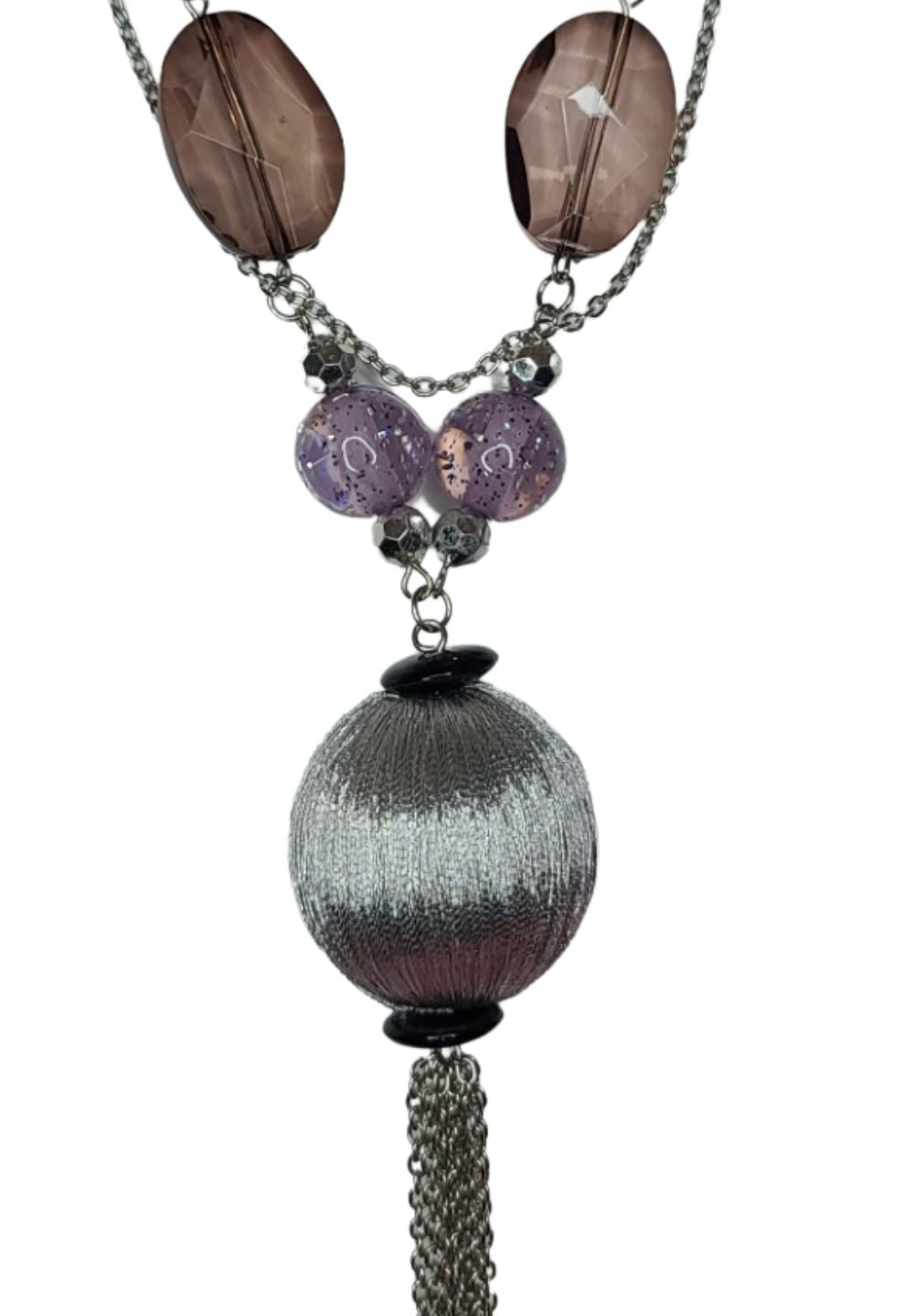 Necklace Gems Silver 22