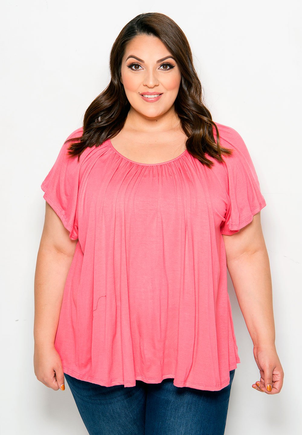 Women's Plus Size Tops | Pretty Flutter Top | SWAK Designs